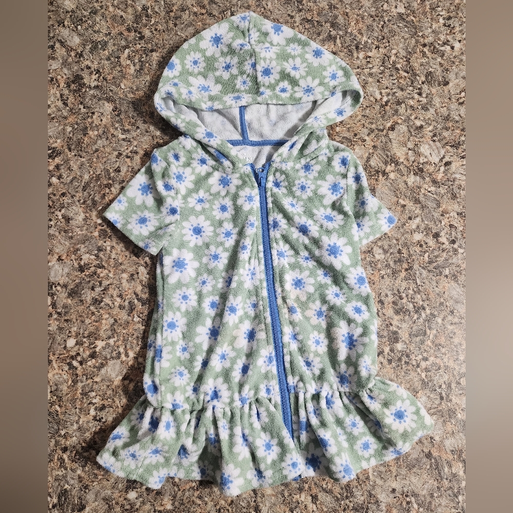 Kids/girls terrycloth bathingsuit cover-up size:2T